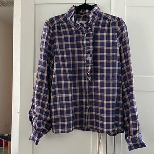 Suzanne Plaid Top